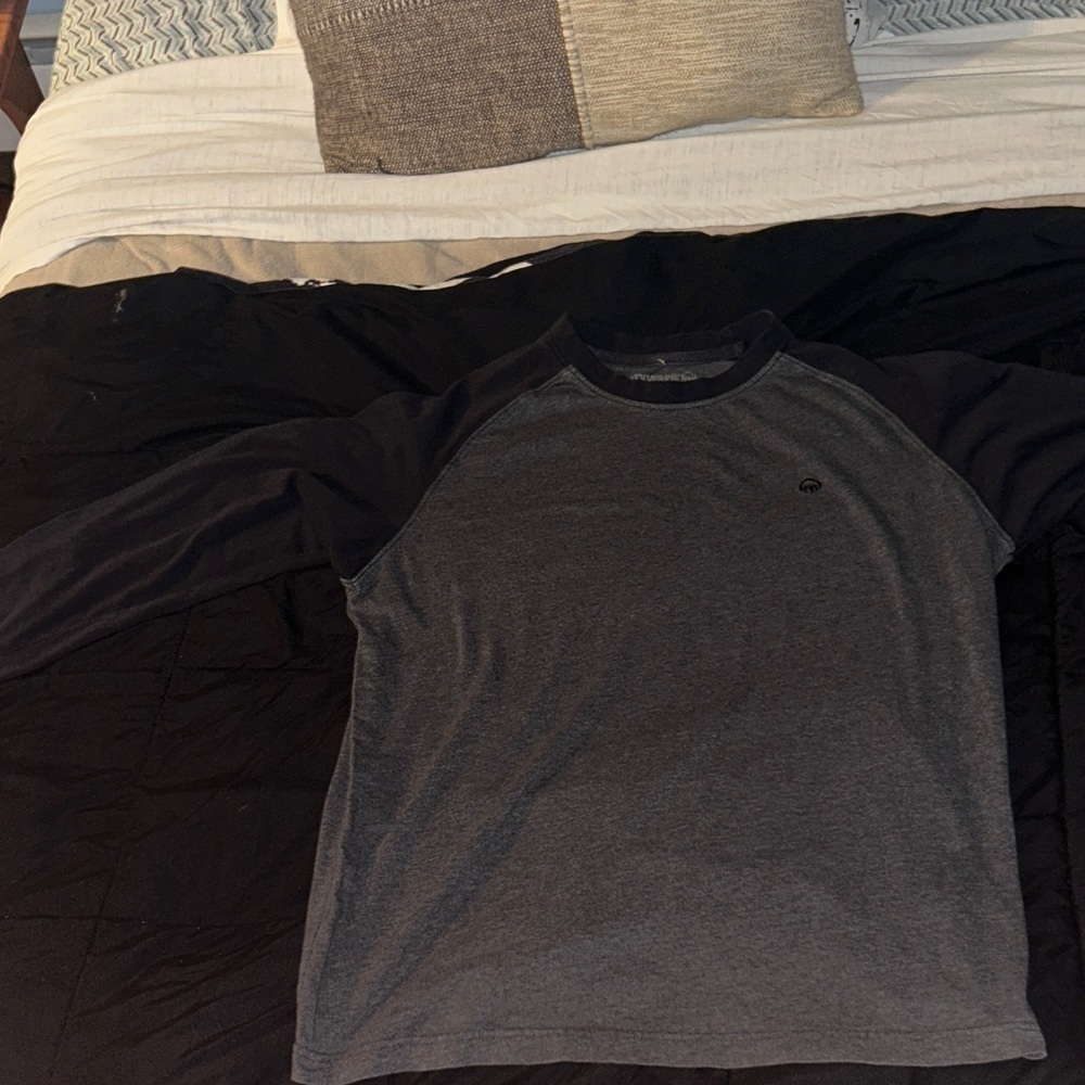 Wolverine Charcoal and Black Long Sleeve Shirt